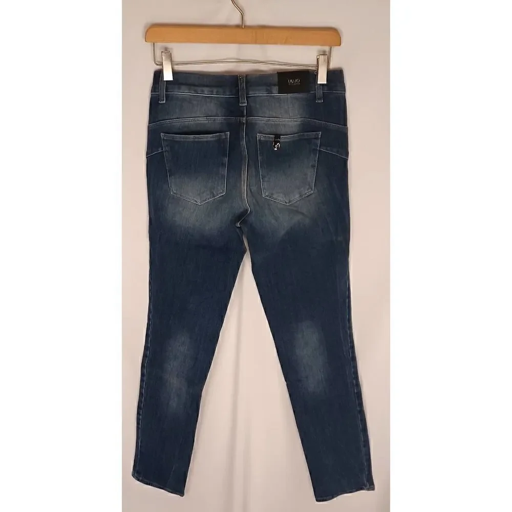 ECO FRIENDLY LIU JO BLUE DENIM JEANS WOMENS SIZE 30 - Picture 2 of 7